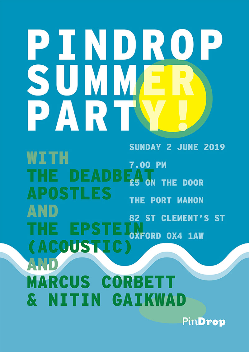 PinDrop Summer Party poster
