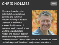 Professor Chris Holmes website