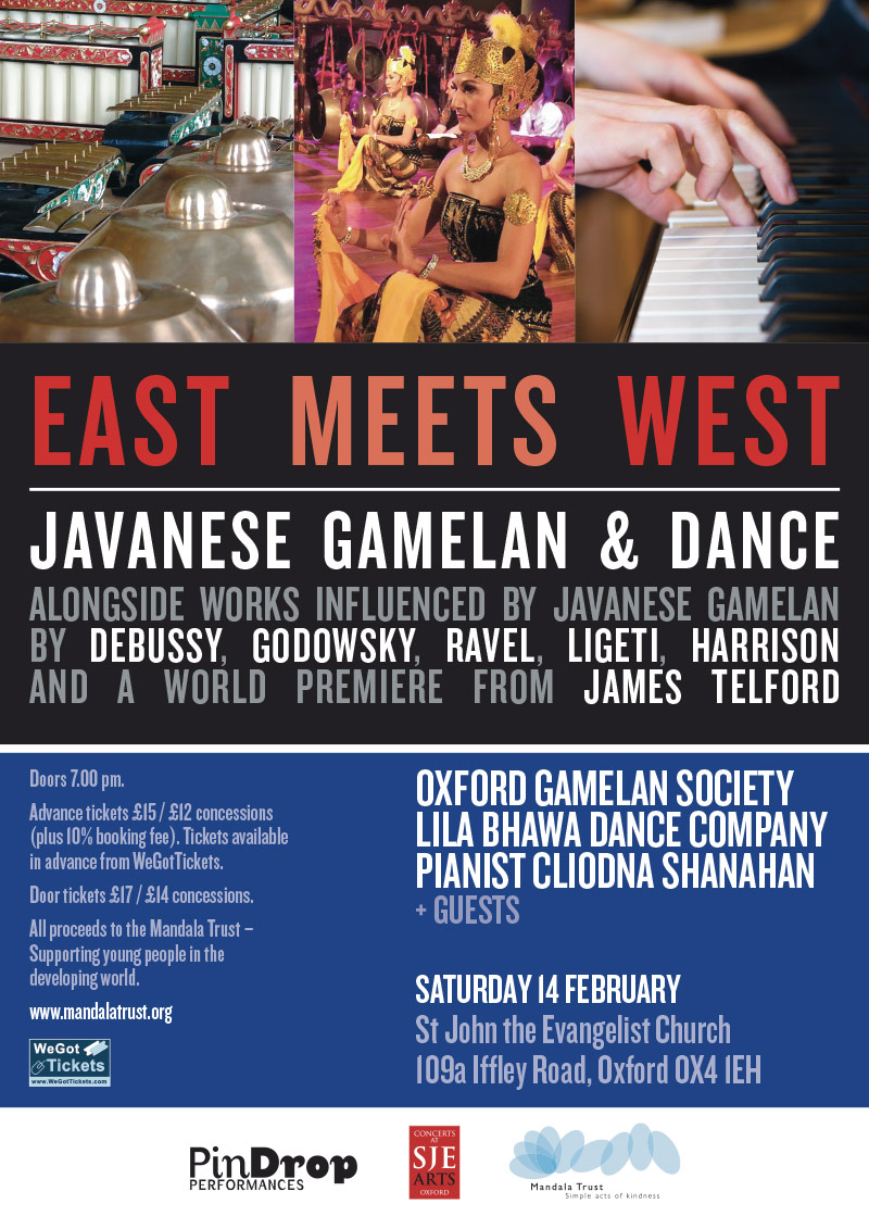 East Meets West: Javanese gamelan & dance concert poster