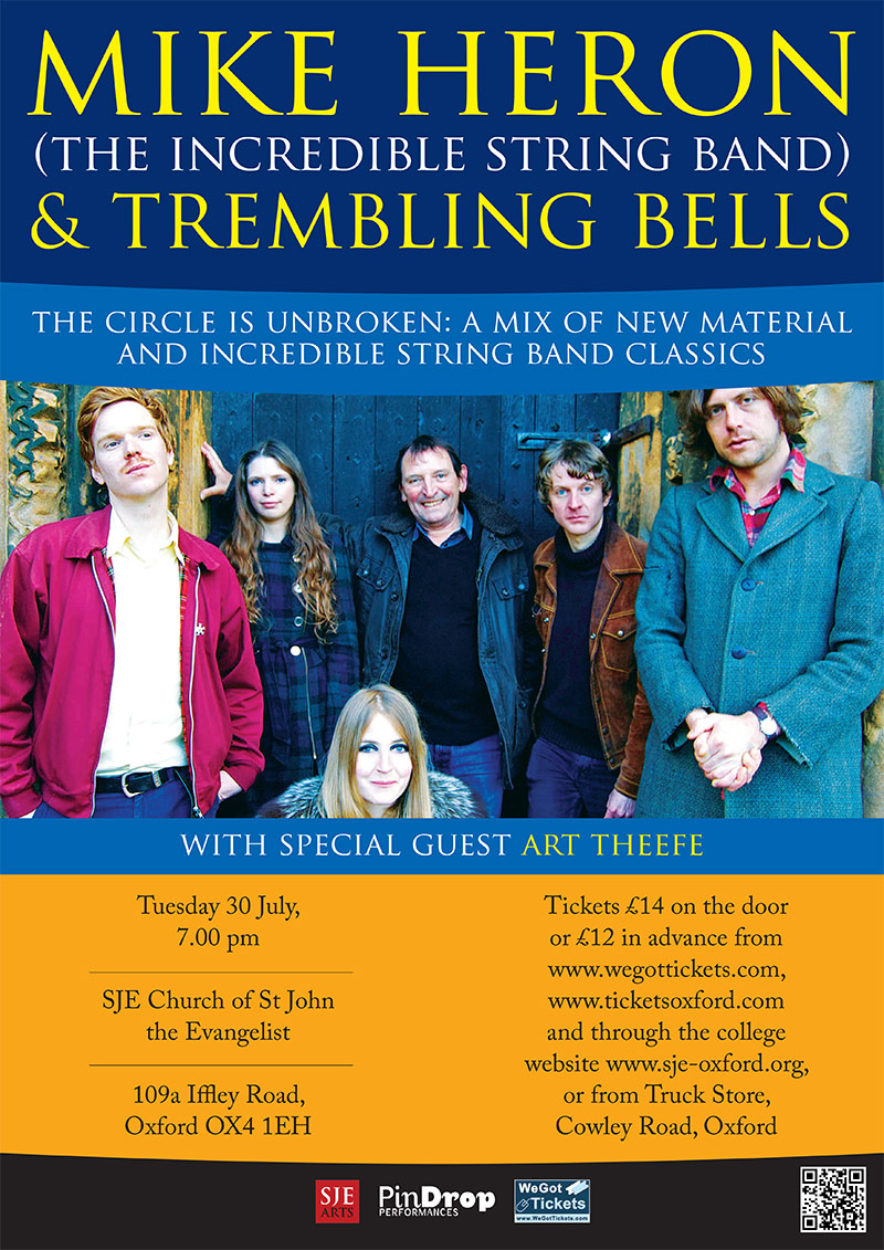 Mike Heron & Trembling Bells / Art Theefe poster
