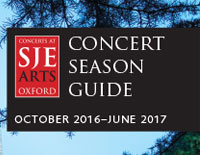 SJE Arts Concert Season Guide 2016-2017