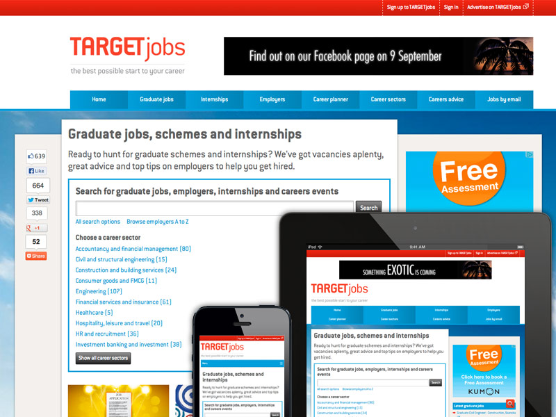 TARGETjobs website