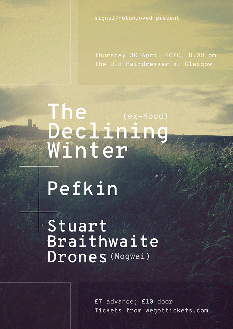 The Declining Winter / Pefkin / Stuart Braithwaite Drones poster