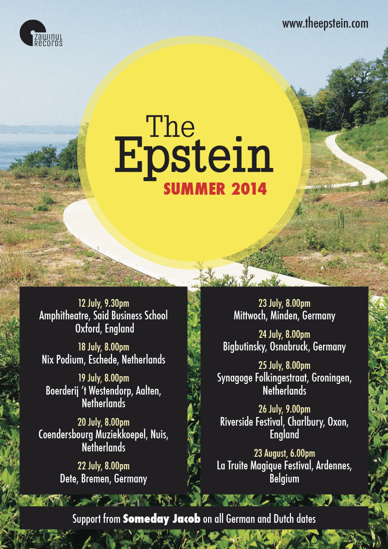 The Epstein Summer 2014 tour poster
