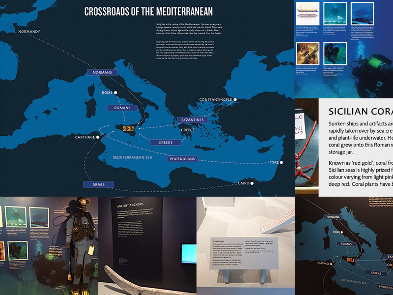 Ashmolean 'Storms, War & Shipwrecks' exhibition design