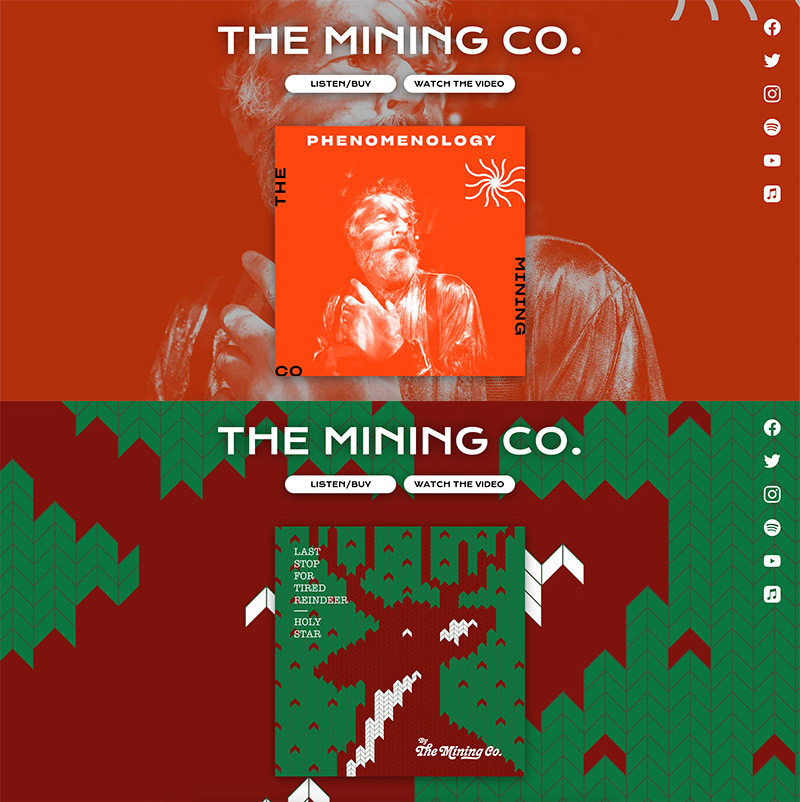 The Mining Co. single-page website